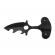 Cutit tactic de vanatoare ideallstore®, broken trust, 8 cm, negru, teaca cu lant inclusa