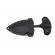 Cutit tactic de vanatoare ideallstore®, broken trust, 8 cm, negru, teaca cu lant inclusa