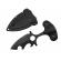 Cutit tactic de vanatoare ideallstore®, broken trust, 8 cm, negru, teaca cu lant inclusa