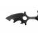 Cutit tactic de vanatoare ideallstore®, broken trust, 8 cm, negru, teaca cu lant inclusa