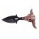 Cutit tactic de vanatoare ideallstore®, death valley, 8.5 cm, negru, teaca cu lant inclusa