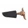 Cutit tactic de vanatoare ideallstore®, death valley, 9.5 cm, negru, teaca cu lant inclusa