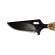 Cutit tactic de vanatoare ideallstore®, death valley, 9.5 cm, negru, teaca cu lant inclusa