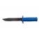 Cutit tactic de vanatoare ideallstore®, military specialist, 10 cm, albastru, teaca cu lant inclusa