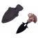 Cutit tactic de vanatoare ideallstore®, shaman goddess, 8.5 cm, negru, teaca cu prindere curea