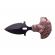 Cutit tactic de vanatoare ideallstore®, shaman goddess, 8.5 cm, negru, teaca cu prindere curea