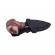 Cutit tactic de vanatoare ideallstore®, shaman goddess, 8.5 cm, negru, teaca cu prindere curea