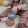 Jucaria turnul wobbly pastel rainbow bibs