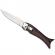 Briceag pescaresc automat ideallstore®, fishy situation, otel inoxidabil, 22.5 cm, maro, teaca inclusa