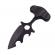 Cutit tactic de vanatoare ideallstore®, broken spear, 8 cm, negru, teaca cu prindere curea