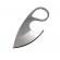 Cutit tactic de vanatoare ideallstore®, broken spirit, 8 cm, argintiu, teaca cu lant inclusa