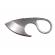 Cutit tactic de vanatoare ideallstore®, broken spirit, 8 cm, argintiu, teaca cu lant inclusa