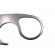 Cutit tactic de vanatoare ideallstore®, broken spirit, 8 cm, argintiu, teaca cu lant inclusa