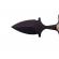 Cutit tactic de vanatoare ideallstore®, dead silence, 8 cm, negru, teaca cu lant inclusa