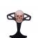 Cutit tactic de vanatoare ideallstore®, dead silence, 8 cm, negru, teaca cu lant inclusa