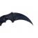 Set box autoaparare si cutit karambit night, 19 cm ideallstore® , negru