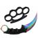 Set box autoaparare si cutit karambit rainbow , 18.5 cm ideallstore® , otel inoxidabil