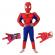 Set costum clasic spiderman cu muschi ideallstore®, 3-5 ani, 100-110 cm, rosu, manusa ventuze si discuri