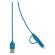 Cablu alimentare si sincronizare albastru usb 2.0 a tata - micro b tata cu adaptor lightning 1m cupru valueline