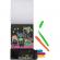 Carte de colorat neon cu 5 carioci incluse grafix gr150079