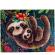 Puzzle cute sloth, 23x30 cm, 120 piese de.tail dt100-06