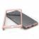 Husa apple iphone 6/6s ipaky full cover 360 roz auriu + folie cadou