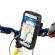 Suport husa telefon mobil flippy pentru bicicleta si motocicleta, rezistent apa si socuri, touchscreen, 360 rotativ, negru, marime l ≤ 5.5 inch