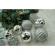 Set de 12 ornamente de brad, flippy, de tip glob, argintiu, din plastic, cu finisaj sclipitor , cutie  6  cm adancime x 30  cm inaltime x 18  cm lungime)