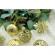 Set de 12 ornamente de brad, flippy, de tip glob, auriu, din plastic, cu finisaj sclipitor , cutie  6  cm adancime x 23  cm lungime x 18  cm inaltime
