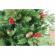 Brad artificial de craciun, decorat cu conuri pin rosii, inaltime 210 cm, diametru 137 cm, 1172 ramuri, flippy, verde, suport metalic inclus