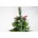 Brad artificial de craciun bogat premium, decorat cu conuri pin rosii, inaltime 180 cm, 414 ramuri, flippy, verde, suport metalic inclus