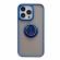 Husa de protectie flippy compatibila cu apple iphone 13 pro,defender cu prindere inel,albastru