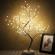Lampa de veghe led cu baterii si usb, flippy, model copac din cupru, alb cald