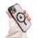 Husa magsafe pentru apple iphone 11, full cover, protectie camera, margini colorate electroplating, magnetica, incarcare wireless, flippy, negru