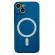 Husa magsafe pentru apple iphone 11, silicon, protectie pentru camera, magnetica, incarcare wireless,  flippy, albastru