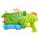 Pistol cu apa pentru copii, rezervor, pentru piscina/plaja, flippy, 6ani+, triceratops, 3 duze, verde, 640ml
