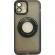 Husa protectie flippy pentru apple iphone 12 decupaj logo, magnetica, protectie camera, negru