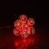 Ghirlanda electrica luminoasa decorativa cu felinar 20 leduri rosii cablu transparent well