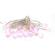 Ghirlanda electrica luminoasa decorativa forma de picatura 20 leduri roz cablu transparent well