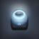Lampa de veghe cu led si senzor de lumina albastra 1 led 1w diametru 8 cm phenom 20275bl