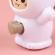 Breloc figurina cu schimbare a fetei, Cartoon Face, 4 cm, alb, Vivo