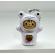 Breloc figurina cu schimbare a fetei, Cartoon Face, 4 cm, alb, Vivo