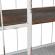 Raft perete cuier fier forjat alb vintage 2 polite 60x23x51 cm