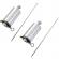Set de 2 bastoane extensibile pentru antrenament ideallstore® ,automat , 150 cm , argintiu