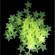 Set 100 stelute decorative fluorescente care absorb lumina si stralucesc in