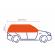 Semi prelata auto pentru masini hatchback marimea s/m 255 - 275x116x70cm