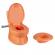 Olita tip wc, cu sunet, portocalie, 28x39x38 cm - dolu