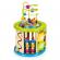 Cub educational din lemn cu jocuri, blocuri si pescuit ecotoys