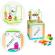 Cub educational din lemn cu tabla ecotoys hm015470