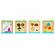 Cub educational din lemn cu tabla ecotoys hm015470